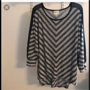 Cute high low top with mesh detailing